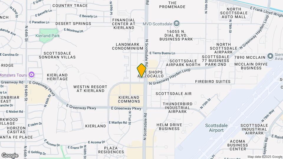 Optima Kierland Condominiums Map and Location Details