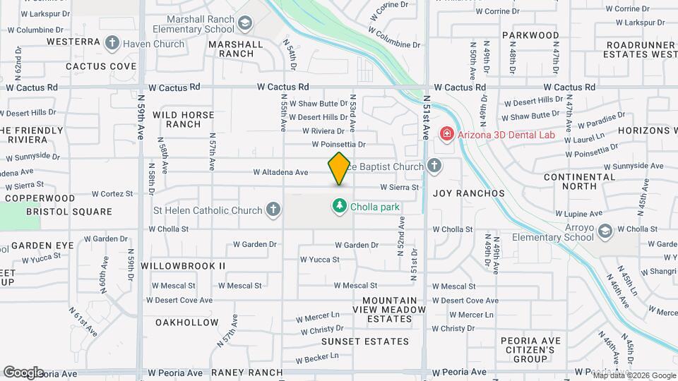 5321 W Sierra St Map and Location Details