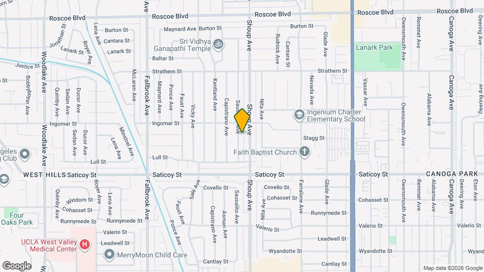 7728 Sausalito Ave Map and Location Details