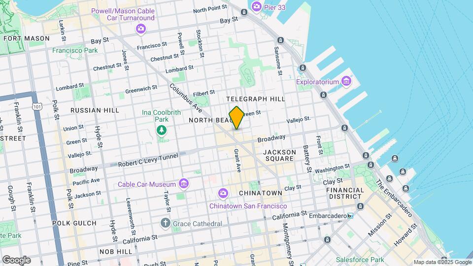579 Vallejo St, Unit 579 Vallejo Street Map and Location Details