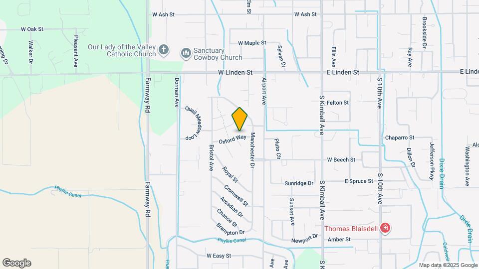 614 Oxford Way Map and Location Details