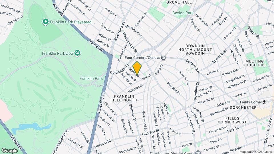 421 Seaver St, Unit 3 Map and Location Details