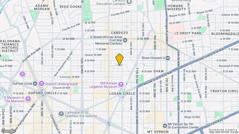 1310 Riggs St NW Map and Location Details