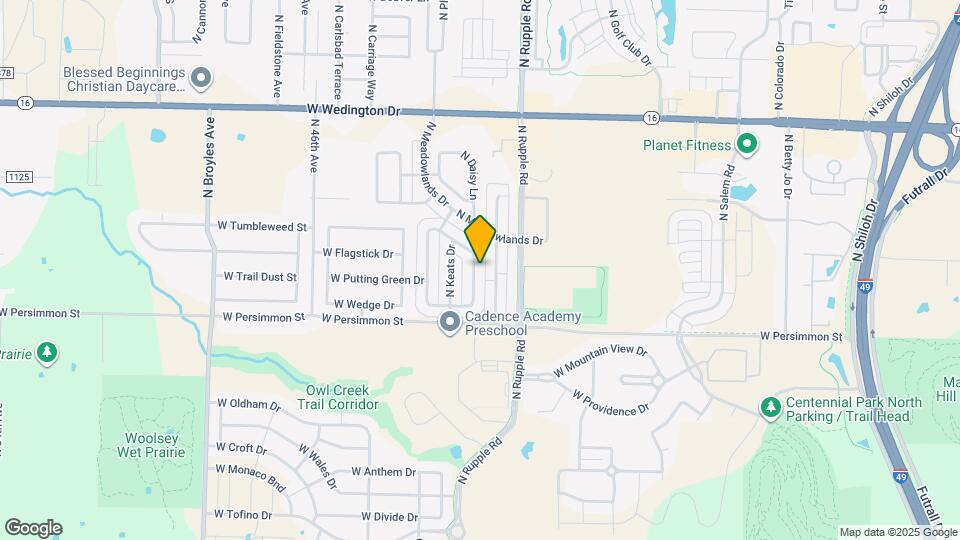 600 N Tennyson Ln Map and Location Details