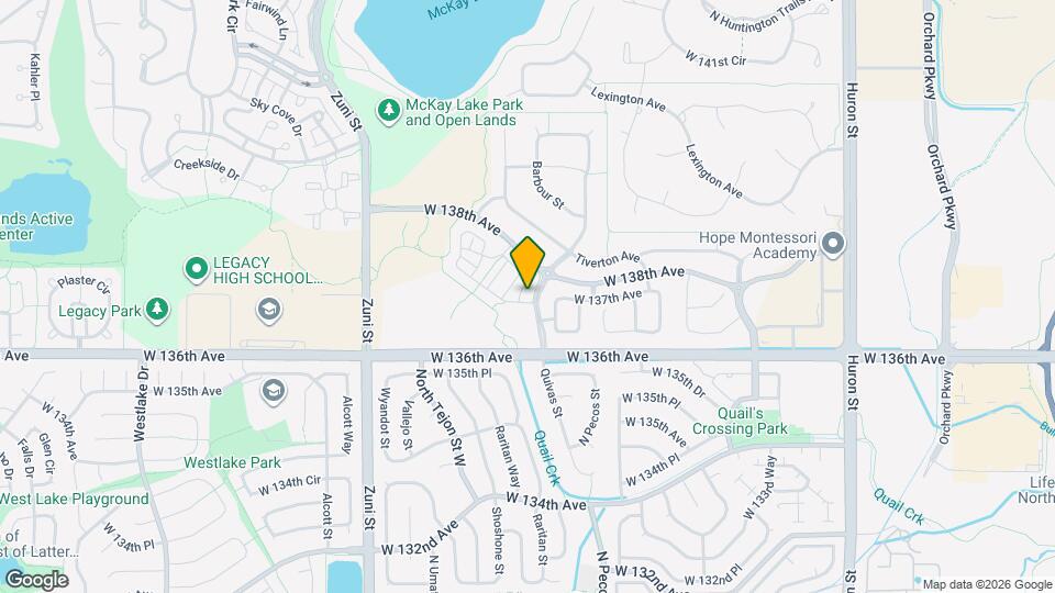 13700 Raritan Dr Map and Location Details