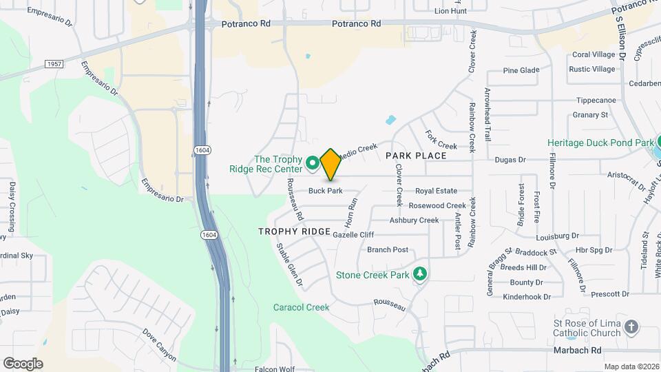 10711 Buck Park Map and Location Details