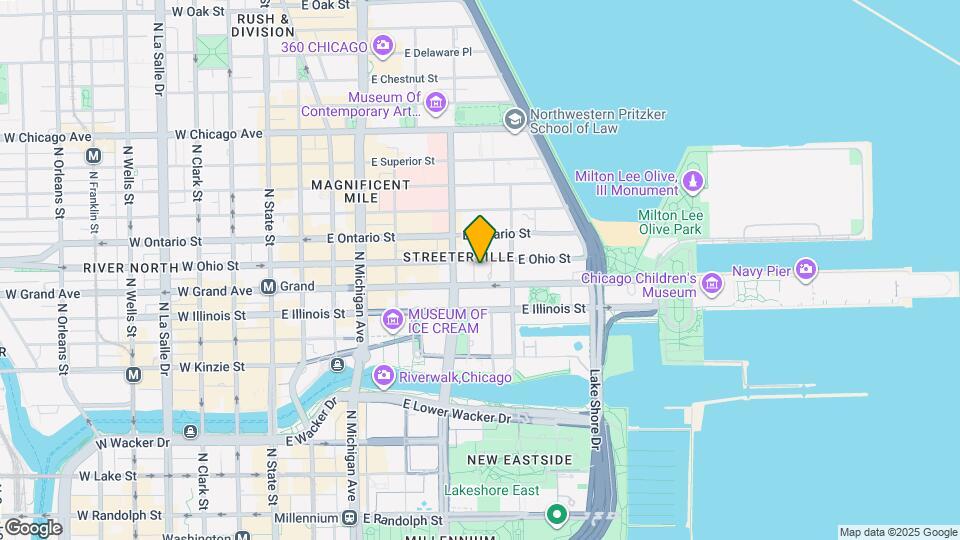 339 E Ohio St Map and Location Details