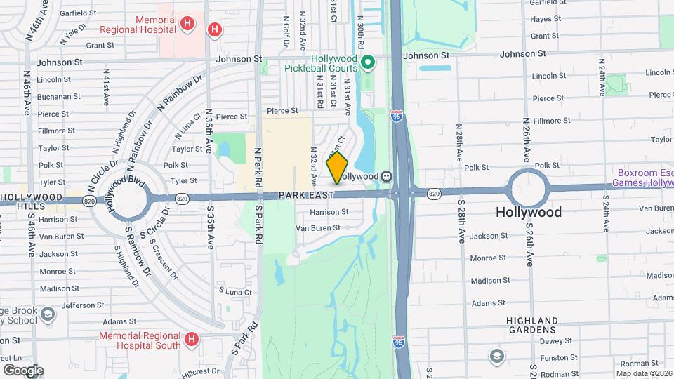 3129 Hollywood Blvd Map and Location Details