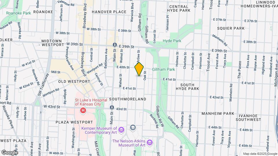 4029 McGee St, Unit 1 Map and Location Details