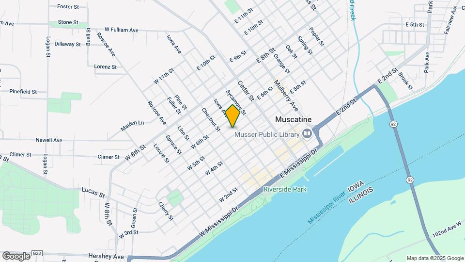 105 W 5th St, Unit C Mapa y Detalles de la Ubicación