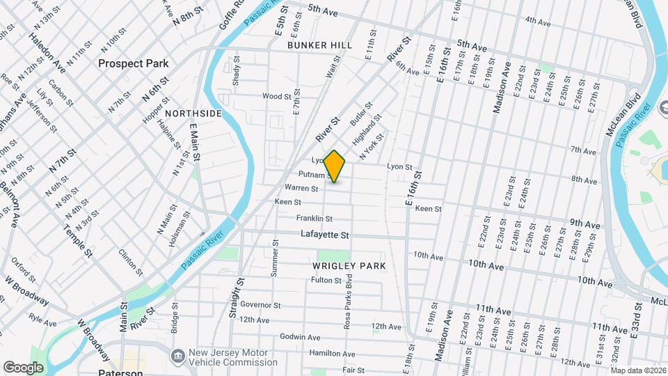 105 Warren St Map and Location Details