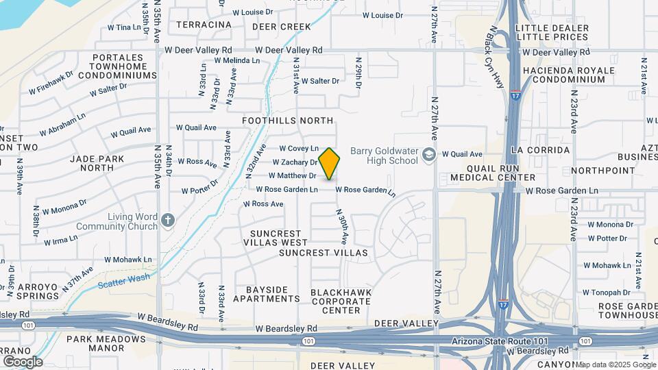 3010 W Rose Garden Ln Map and Location Details