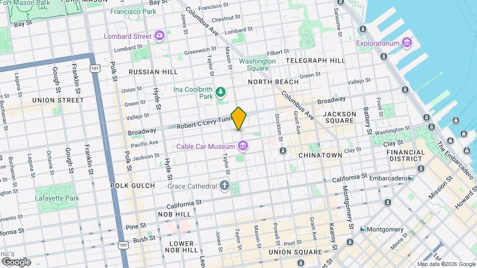 1336 Mason St Map and Location Details