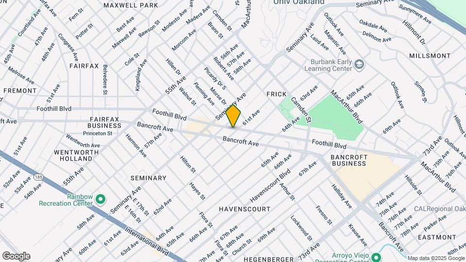 6033 Foothill Blvd Map and Location Details