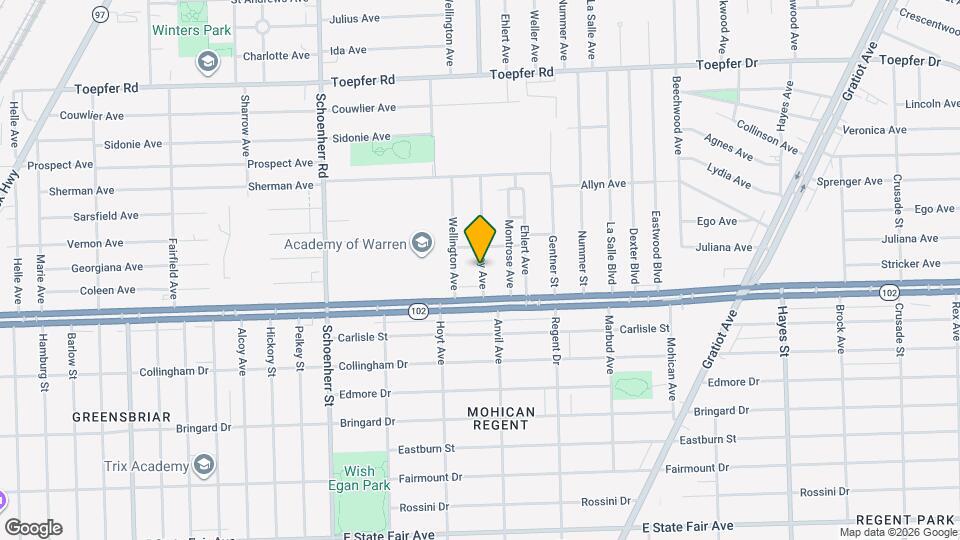 20801 Elroy Ave Map and Location Details