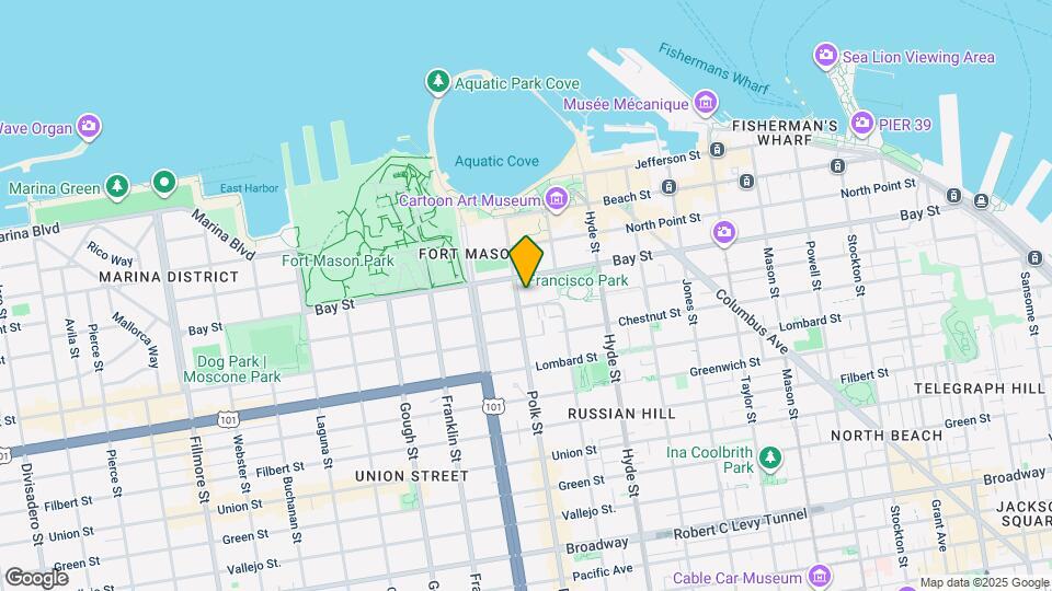 1080 Francisco St Map and Location Details