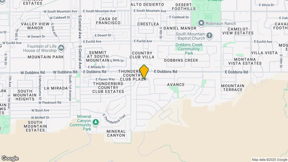 813 E Paseo Way Map and Location Details