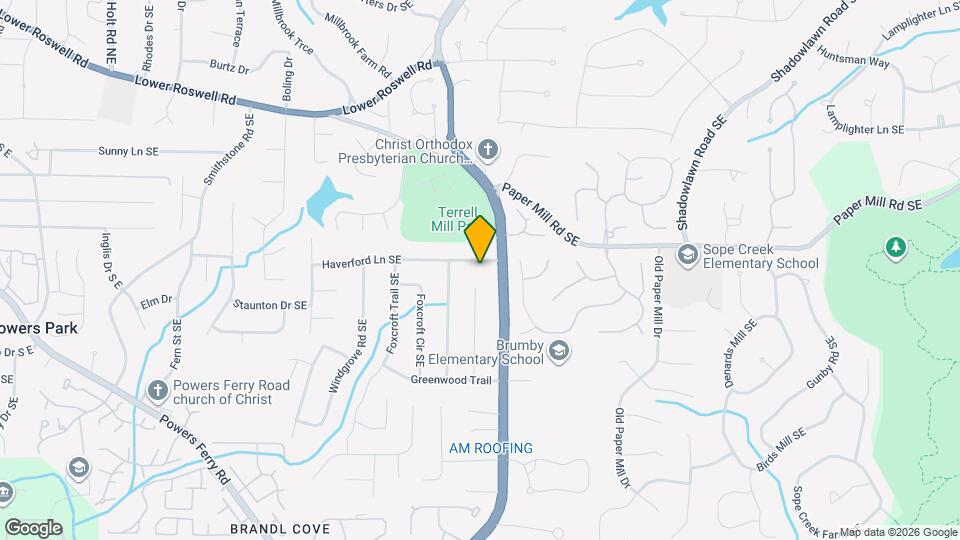 3120 Haverford Ln SE Map and Location Details