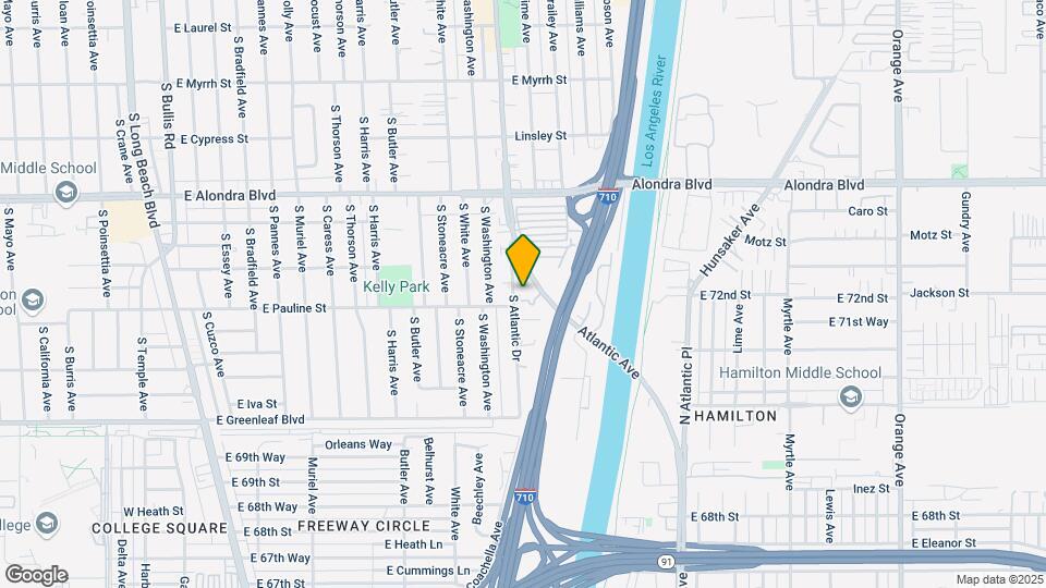 1214 S Atlantic Dr Map and Location Details