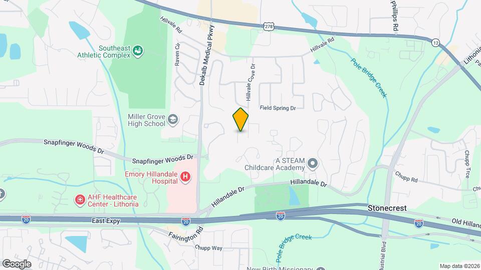 5975 Hillvale Trail Map and Location Details