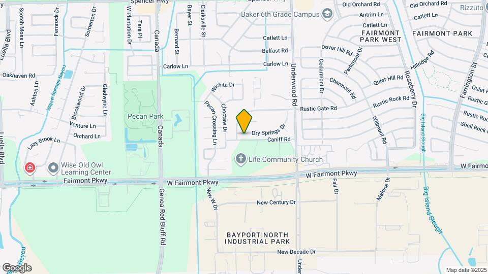 9509 Dry Springs Dr Map and Location Details