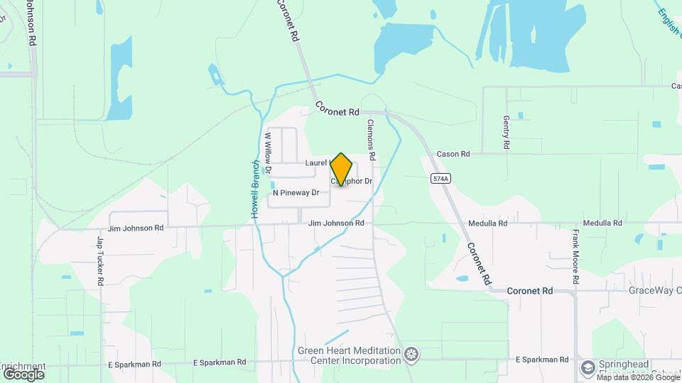 3109 Camphor Dr Map and Location Details