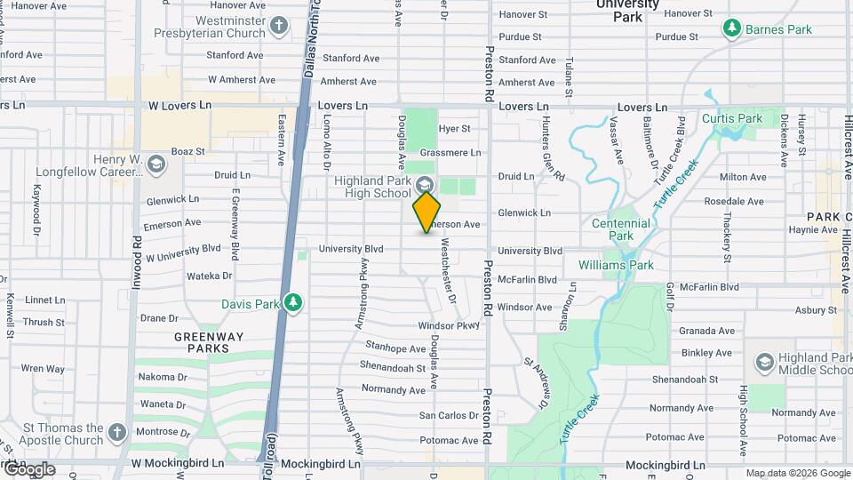 4218 University Blvd Map and Location Details