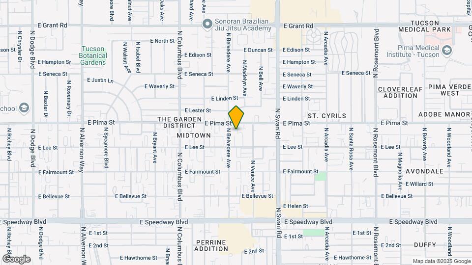 4518-4522 E Pima St Mapa y Detalles de la Ubicación