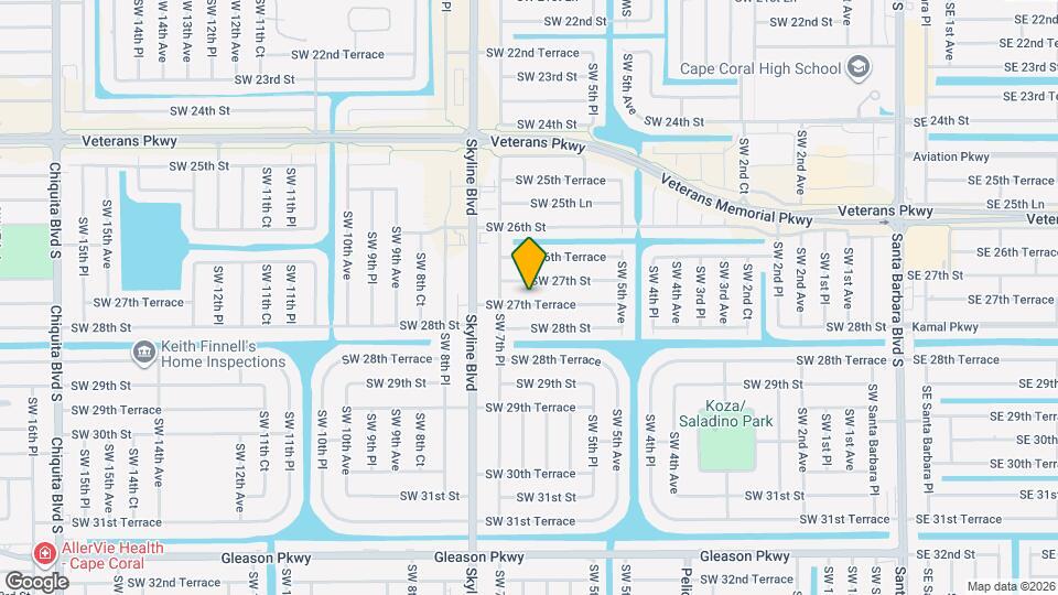 627 SW 27th Terrace Mapa y Detalles de la Ubicación