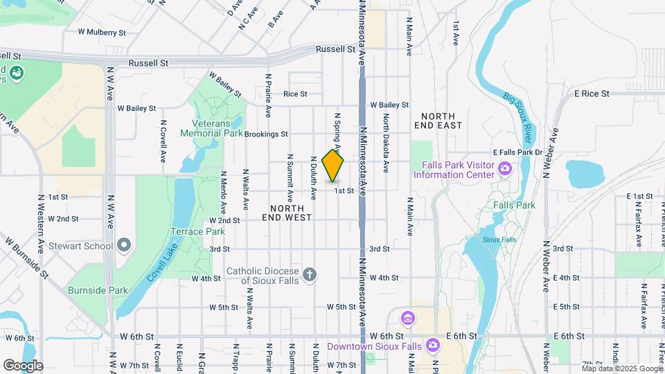 901 N Spring Ave Map and Location Details
