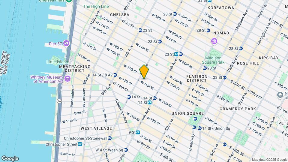 151 W 16th St Map and Location Details