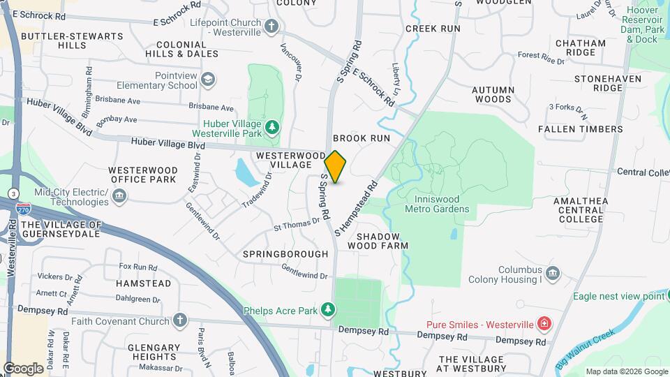 874 S Spring Rd Map and Location Details