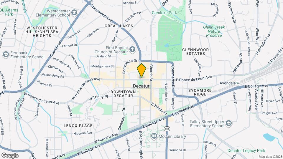 108 E Ponce de Leon Ave Map and Location Details