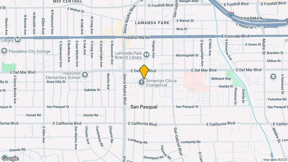 285 S Santa Anita Ave Map and Location Details