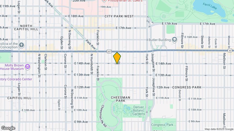 1375 High Map and Location Details