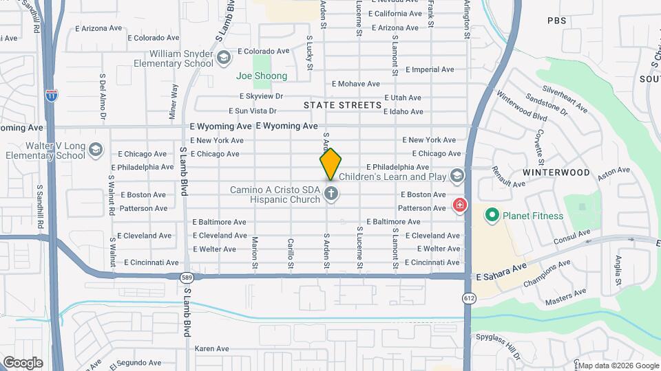 4615 E St Louis Ave Map and Location Details