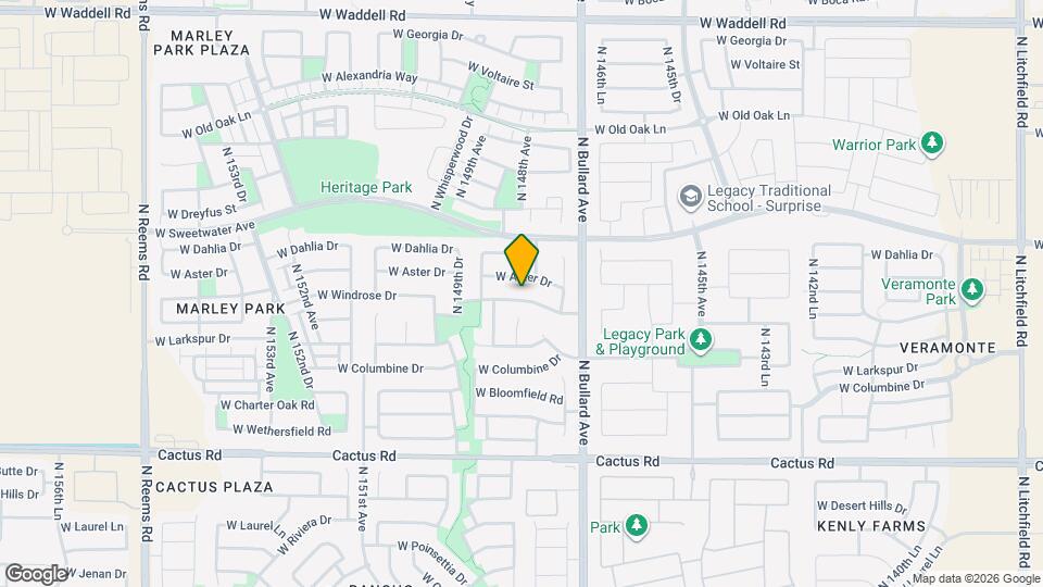 14836 W Windrose Dr Map and Location Details