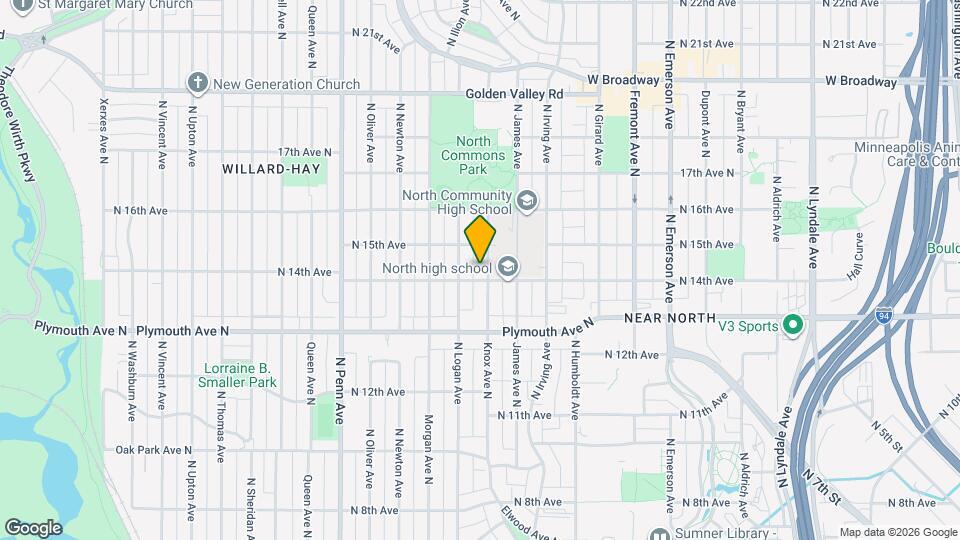 1411 Knox Ave N Map and Location Details