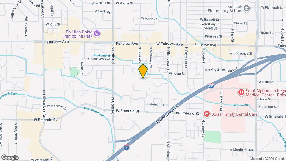 1156 N Camelot Dr Map and Location Details