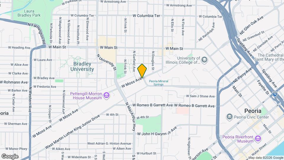 824 W Moss Ave Map and Location Details