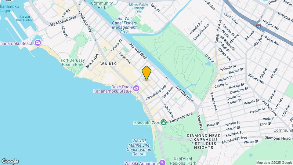 2413 Kuhio Ave Mapa y Detalles de la Ubicación
