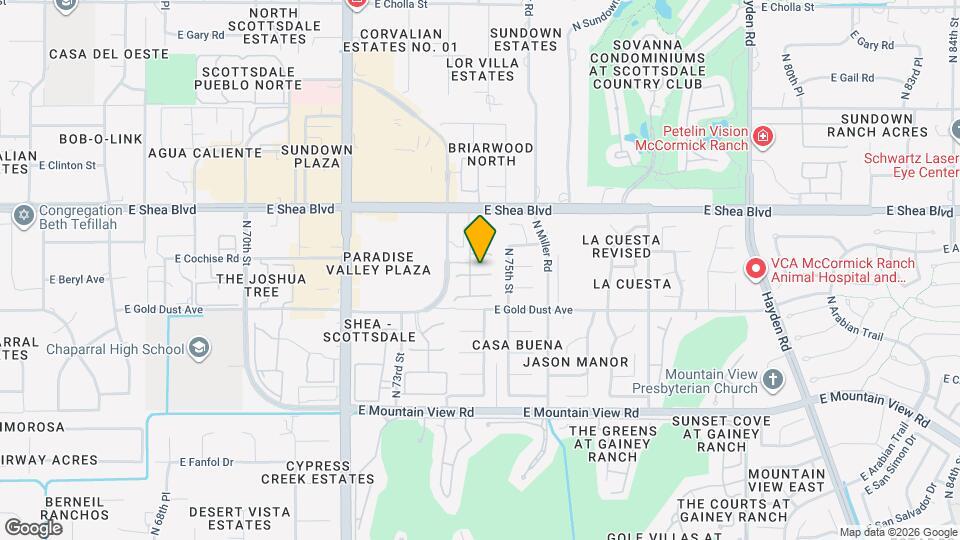 7466 E Cochise Rd Map and Location Details