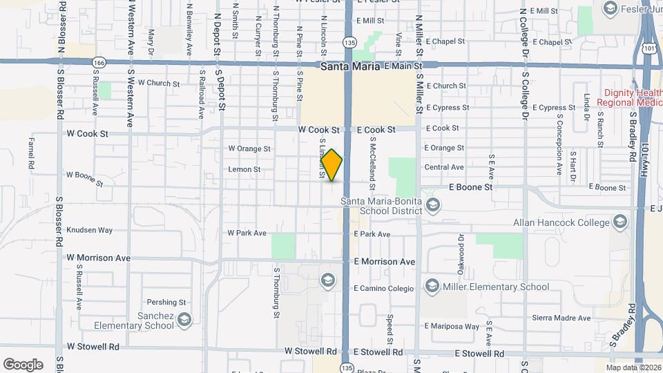 118 W Boone St Map and Location Details
