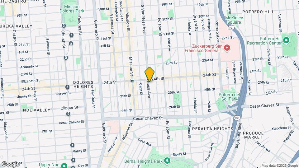 1329 S Van Ness Ave Map and Location Details