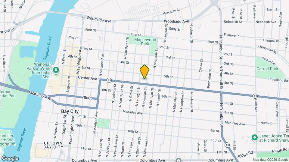 1113 Center Ave Mapa y Detalles de la Ubicación