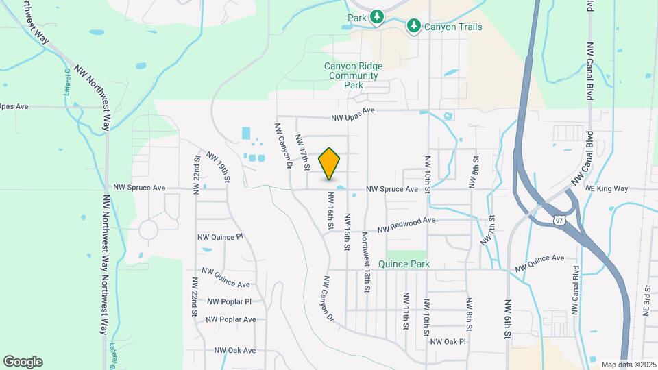 1561 NW Spruce Ave Map and Location Details