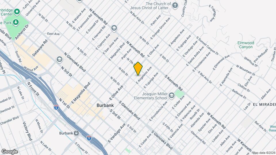 617 E Angeleno Ave, Unit 301 Mapa y Detalles de la Ubicación