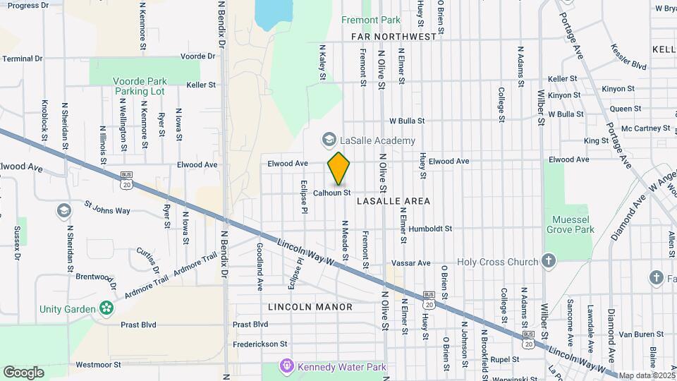 1301 N Meade St Map and Location Details