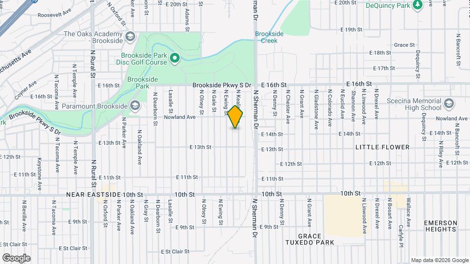 1336 N Kealing Ave Map and Location Details