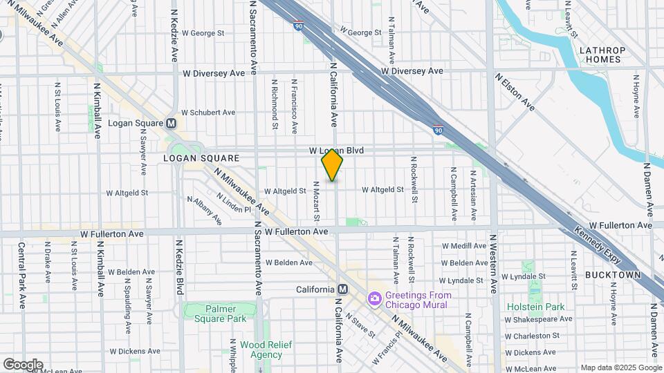 2500 N California Ave Mapa y Detalles de la Ubicación